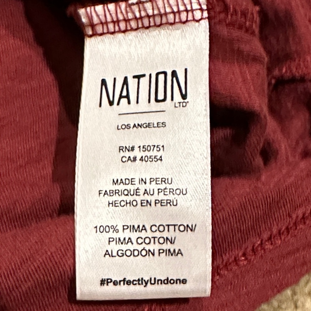 Nation LTD Ruffled Maroon Blouse​​ - Picture 7 of 7